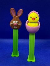 2 Pez Dispensers Easter Bunny Rabbit and Baby Chick - £3.26 GBP