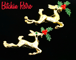 Gerrys Vintage Reindeer Pin Lot with Rudolph and Clarice  - £20.32 GBP