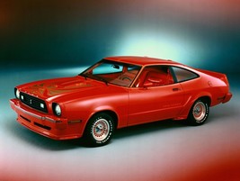 1978 Ford Mustang II King Cobra red | 24x36 inch POSTER | vintage classic car - £16.41 GBP