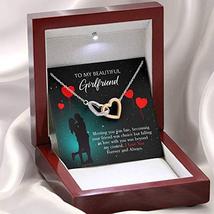 Girlfriend Necklace Message Card Forever and Always Inseparable Love Pendant Sur - £43.50 GBP