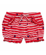 Okie Dokie Girls Pull On Shorts Baby Size 9 Months Beautiful Red Stars S... - £7.04 GBP