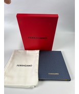 Salvatore Ferragamo Novelty logo stationery memo pad notebook silk blue ... - $75.00