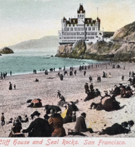 c1900 Cliff House &amp; Seal Rocks San Francisco CA Postcard California - £12.69 GBP