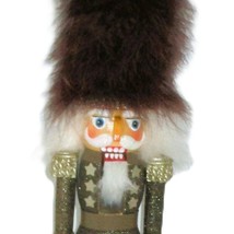 Holly Adler Glitter Nutcracker With Brown Faux Fur Hat &amp; Striped Legs - $1,022.08 MXN