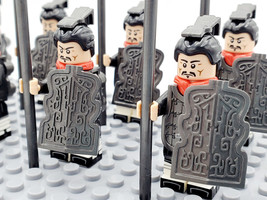 Ancient China Qin Dynasty 10Pcs Spearmen Soldiers Minifigures Set - £13.90 GBP