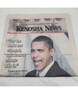 Commemorative Inauguration Edition Kenosha News Wednesday January 21 2009 - £15.67 GBP