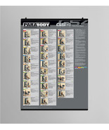 Parabody GS4 GYM System Exercise Chart Oil Canvas Print Poster Wall Art  - $20.65 CAD+