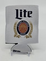 2019 White Miller Lite Beer Can Bottle Koozie Cooler A Fine Pilsner Beer... - $9.99