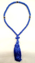 Handmade Christian Orthodox Komboskoini, Prayer Rope 100 Knots Blue / Blue Beads - £15.74 GBP