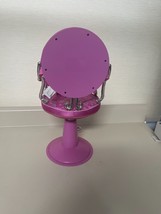 Battat  18&quot; Pink Hair Stylist Salon Stool American Girl Doll Chair - £15.65 GBP