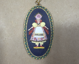 Vintage Russian Doll Nutcracker Embossed Hand Painted Ornaments 4¼" - $4.95