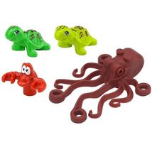 Turtle Crab Octopus City Animals Zoo Building Blocks Set DIY - £10.54 GBP