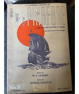 HMS Pinafore Opera Arthur Sullivan Songbook Schirmer Sheet Music Lass Sa... - $8.91