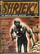 Shriek #4 -Winter 1967-Fu Manchu-The Mask-Frankenstein-G/VG - £51.20 GBP