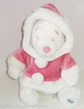 Disney Store Winnie Pooh Plush Snowball Toy Winter Holiday Bear Pink Coat - £39.29 GBP