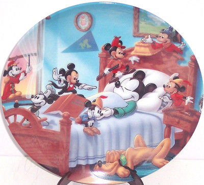 Primary image for Disney Mickey Mouse Through Years Collector Plate Pluto Vintage Retired Japan