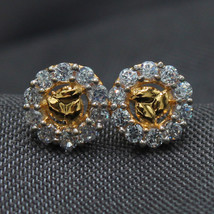 22K Ultimate Gold Stud Earrings For Ladies Gift New Design Jewellery - £118.21 GBP