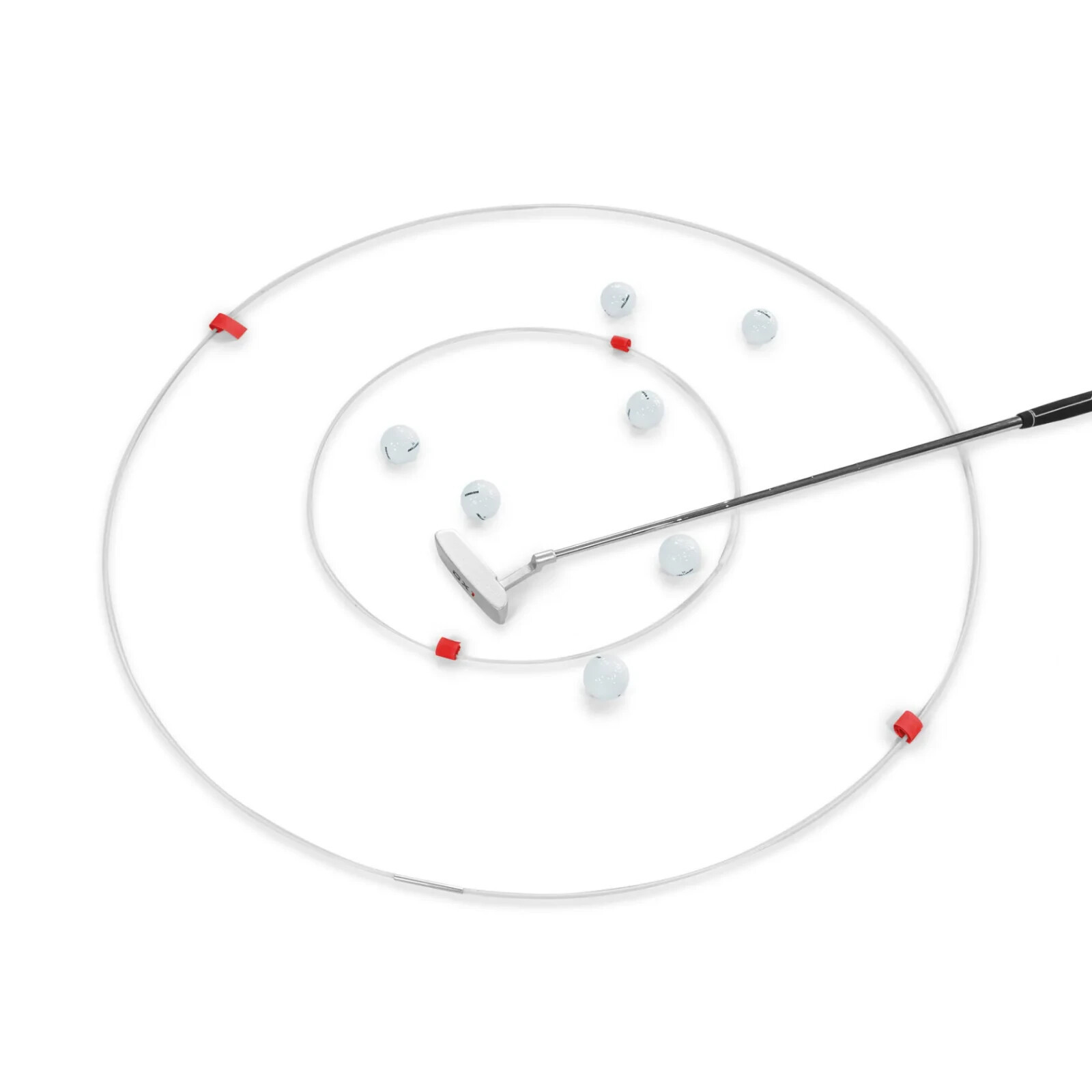 David Leadbetter Putting Hoops 30 inch &amp; 18 inch. Golf Practice Aid - $28.34