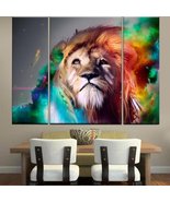 Modern Abstract Art Colorful Lion Paintings on Canvas Wall Art for Home Decor - $39.90 - $116.90