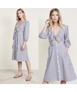 Madewell Shimmer Striped Cutout Midi Dress size 6 - £28.75 GBP