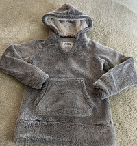 Members Mark Boys Cuddle Plush Gray Hooded Pullover Long Sleeve Hoodie 4 - $9.31