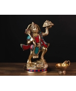 9&quot; Ram Bhakt Standing Lord Hanuman Idol | God of Devotion |Handmade | Ho... - £151.07 GBP