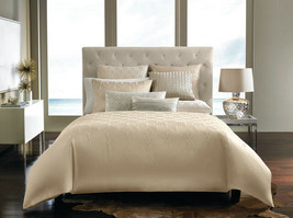 Hotel Collection Crystalle Champagne King Shams and Bed-Skirt - £155.67 GBP