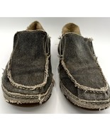 Tony Lama Georgetown Mens Size 9D Driving Slip-on Loafers Gray Canvas RR... - $66.62 CAD