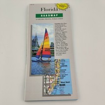 Vintage 1991 Gousha Road Map of Florida / Walt Disney World Resort Map &amp;... - $8.90