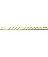 10k Yellow Gold Figaro Link Bracelet 6mm 8&quot; Inch.  - $480.28 CAD