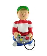 VIDEO GAME PLAYER BOY VIDEOPLAYER PERSONALIZED CHRISTMAS ORNAMENT GIFT P... - £9.44 GBP