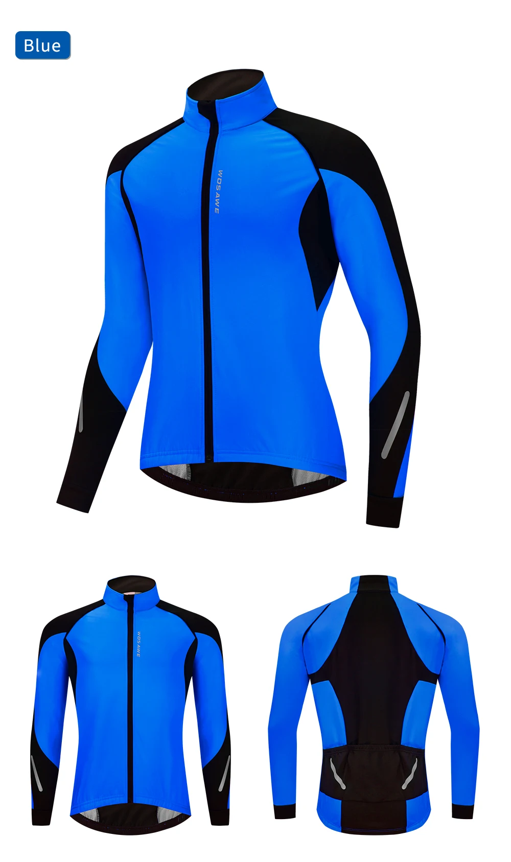 Sporting WOSAWE Waterproof Cycling Jacket Men Winter Windproof Thermal Fleece MT - £58.97 GBP