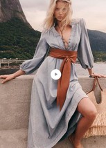2025 NEW AUTHENTIC ZIMMERMANN Lucky Denim Midi Dress $850 - $6,816.09 MXN