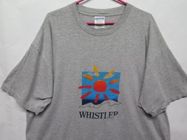Vtg Whistler Canada T Shirt XXL 2XL Gray Cotton Ski Snow Sun Park - $23.69
