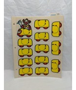 Vintage 1970s Limpygraph 16 Diecut Sheet Clown And Clown Cars - $39.60