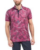 new Greyson Men&#39;s Lost World Printed Short Sleeves Golf Polo Shirt in Hawkeye S - £53.87 GBP
