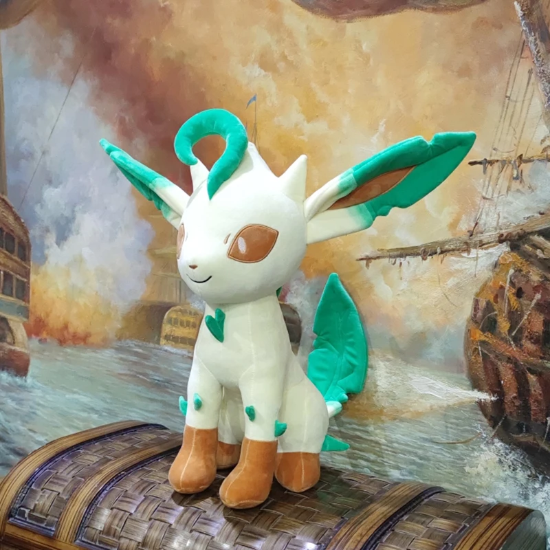 50cm Leafeon Pokemon Large Plush Toys Anime Cute Dolls Soft Stuffed Pokémon - £58.04 GBP