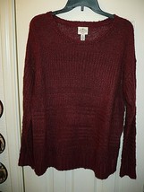 St. John&#39;s Bay Women&#39;s Crew Neck Knit Sweater Petite Large Rhododendron NEW - £15.60 GBP