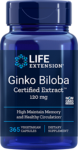 MAKE OFFER! 2 Pack Life Extension Ginkgo Biloba Certified Extract 365 caps image 1
