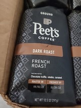 8 Bags Peet&#39;s Coffee Dark Roast Ground Coffee - French Roast 10.5 Ounce (CB9) - £46.70 GBP