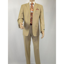Men Renoir Suit Separate Super 140 Wool Two Button Classic Fit 508-4 Beige New image 7