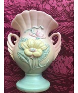 Magnolia Vase Hull Art Pottery  #12 6 1/4 1946-47 Matte Pastels AS IS - $22.49