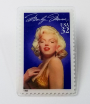 VTG 1995 Marilyn Monroe Legends of Hollywood USPS USA 32 Cent Stamp Plastic Pin - £9.04 GBP