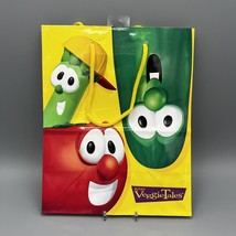 Vintage 1999 VeggieTales 7.75&quot;x4.25&quot;x9.5&quot; Hallmark Gift Bag Bob, Larry &amp; Junior - £4.74 GBP