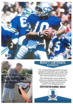 Jim Zorn signed Seattle Seahawks football 8x10 photo Beckett COA proof, auto - £87.04 GBP