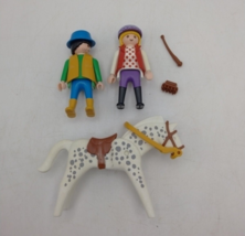 Playmobil 3763 Horse and Rider Manager Riding School Man and Woman Complete - $12.86