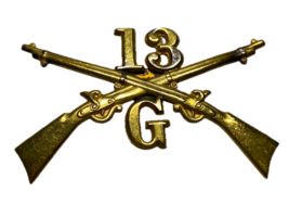 SPANAM, MINNESOTA, 13th INFANTRY REGIMENT, G COMPANY, ENLISTED, CAP DEVICE - $30.00
