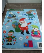 Static Window Clings Christmas Santa, Elf, Moose. 12 pcs. - €7,32 EUR