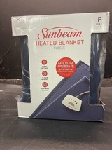 Sunbeam Heated Electric Ducted Warming Blanket Quilted Fleece Full Newpo... - $66.49