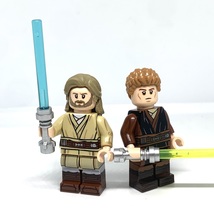 Anakin Skywalker and Obiwan Kenobi Minifigures Star Wars Attack of the Clones - £8.25 GBP